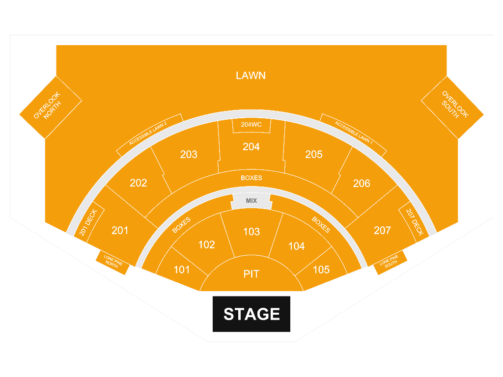 Ruoff Music Center seating chart
